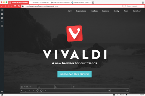 Webový prohlížeč Vivaldi
