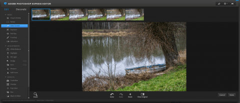 Adobe Photoshop Express Editor