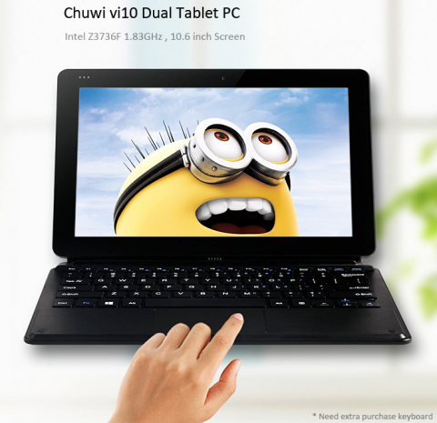Chuwi Vi10 Double OS Tablet PC Intel Z3736F 2GB / 64GB