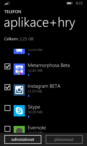 Jak na hromadnou odinstalaci programů a her z Windows Phone