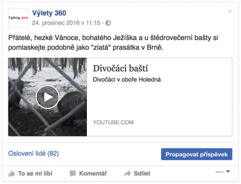 FB příspěvek bez velkého obrázku