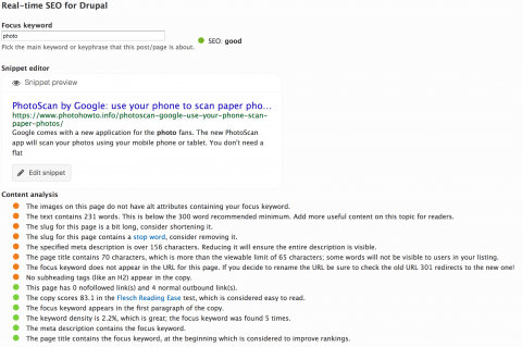 Real-time SEO for Drupal