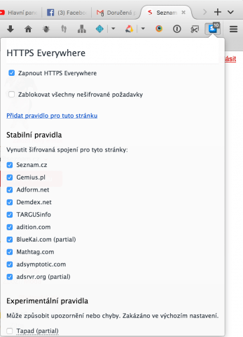 HTTP Everywhere ve Firefoxu