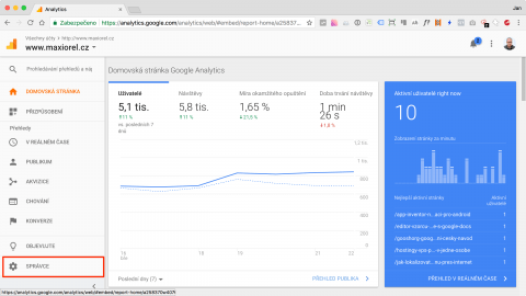 Souhlas s GDPR v Google Analytics