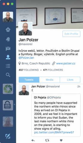 Twitter na macOS