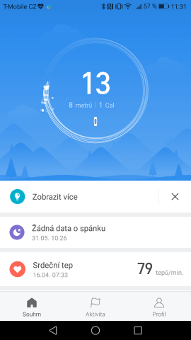 Aplikace Mi Fit