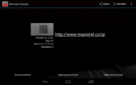 Barcode Scanner a QR kód v Androidu