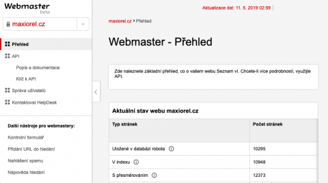 Seznam Webmaster