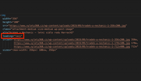 Atribut loading a nativní lazy load obrázku