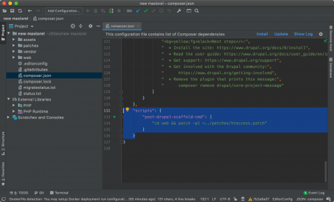 Drupal Composer Patch pro .htaccess Drupal Composer Patch pro .htaccess