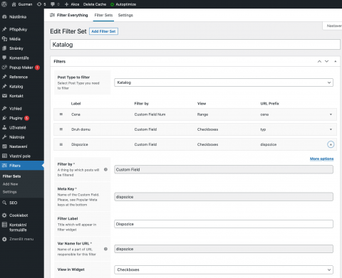 Filter Everything - filtrování ve WordPressu