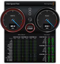 Blackmagic Disk Speed Test