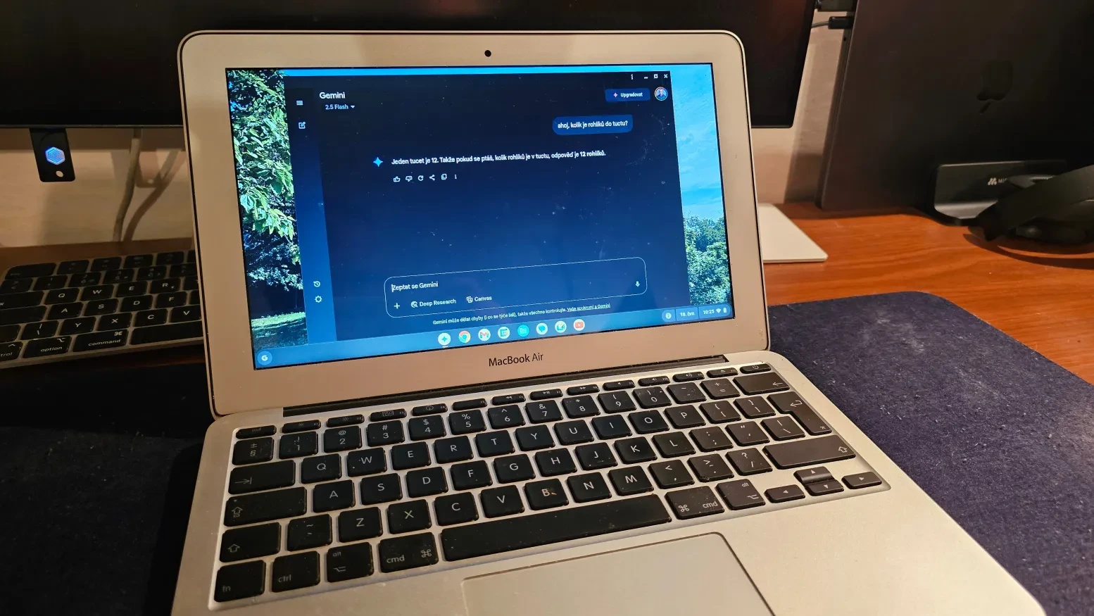 Umělá inteligence na starém stroji? Gemini na Macbooku Air 2010
