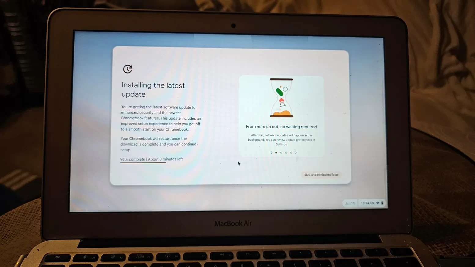 Instalace ChromeOS Flex na starý Macbook Air