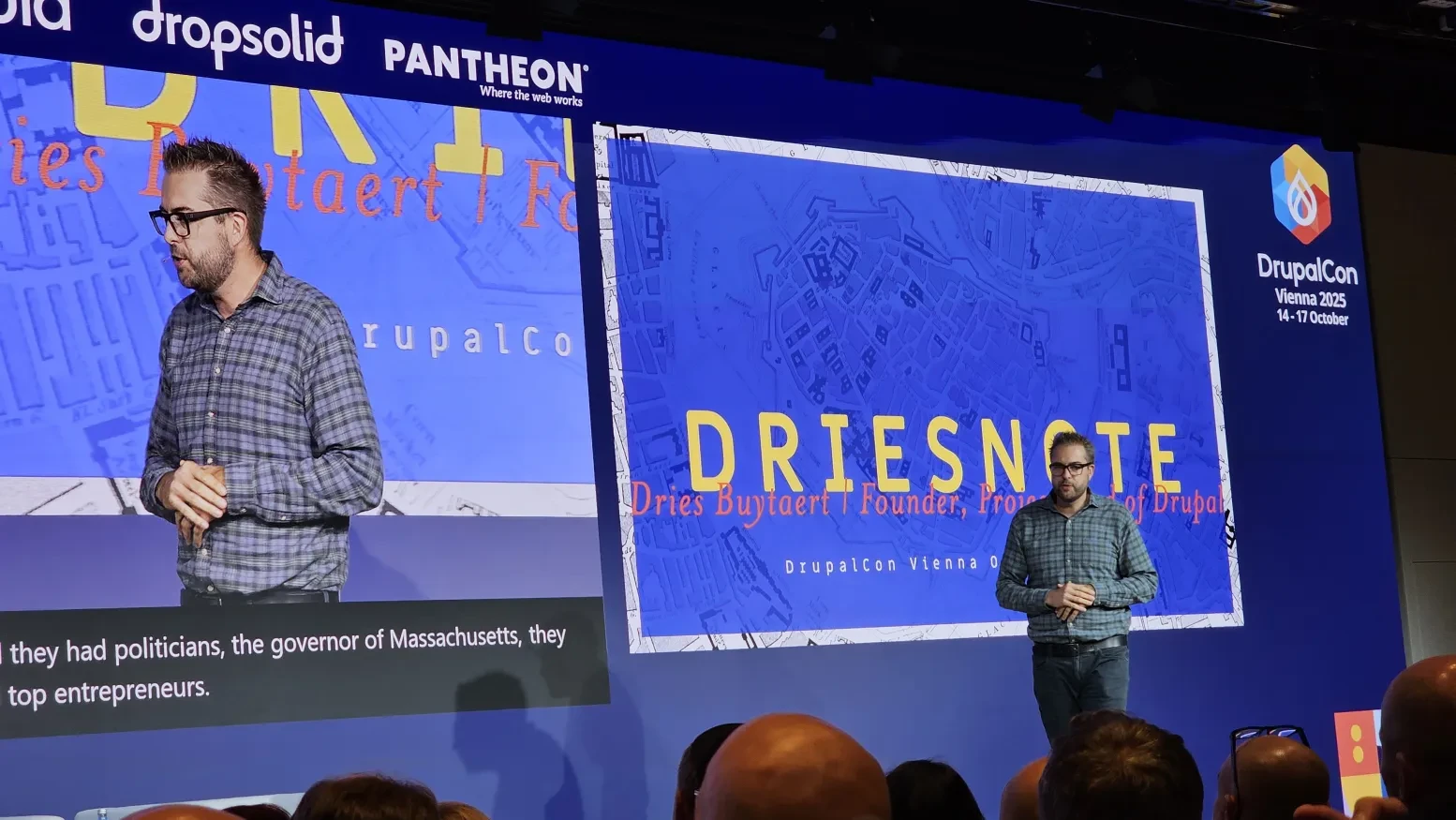 Dries Buytaert na DrupalCon Vienna 2025