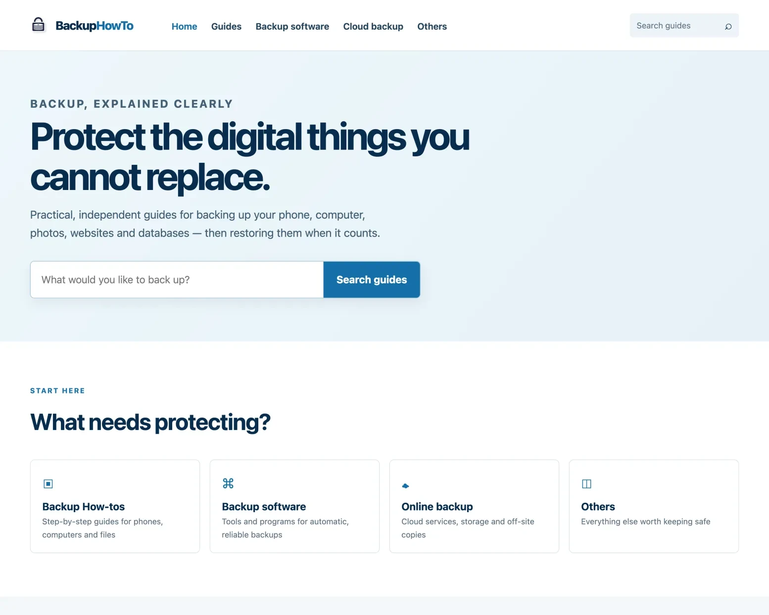 Web po redesignu, homepage