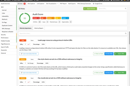 Sitebulb: recenze nástroje na SEO audit pohledem webového vývojáře
