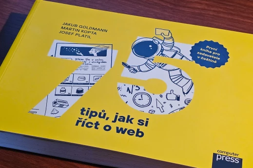 Recenze knihy 75 tipů, jak si říct o web