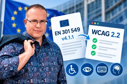 Přístupnost webů se mění. Šest nových pravidel WCAG 2.2 míří do evropské normy