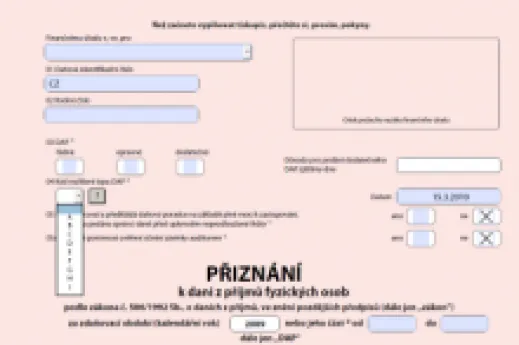 Jak vyplnit daňové přiznání? Online v PDF