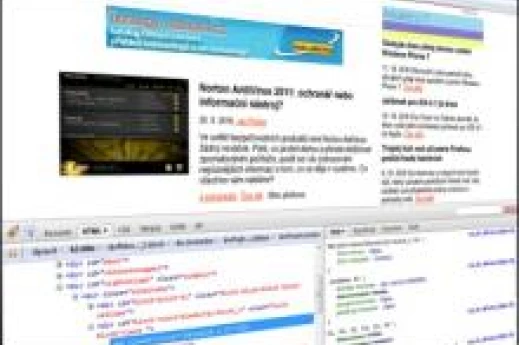 Firebug a další nástroje prohlížečů pomáhající při tvorbě CSS