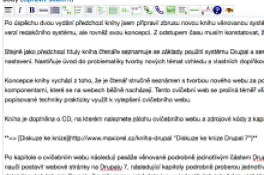 Nejlepší geekovský editor pro Drupal? Nevizuální BUEditor s podporou Markdown