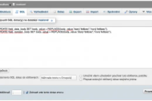 Znáte vychytávky, které umí správce databáze phpMyAdmin?