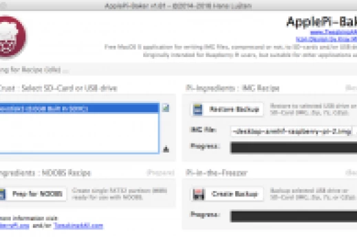 ApplePi-Baker: jak vytvořit bootovací SD karty či USB na Macu