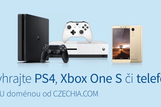 Vyhrajte herní konzoli PS4, Xbox One S nebo telefon na CZECHIA.COM
