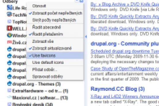 Tip na víkend: favikony webu v Google Readeru